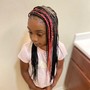 Kids Feed-in Braids w/ Curly bun