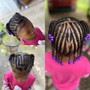 Kids Knotless Braids(Med size)