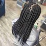 Small Mid Back Box Braids