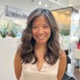 Balayage-Med length hair