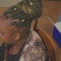 Large Rubber-band Box Braids