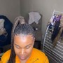 Small braided ponytail