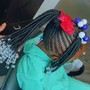 Color braiding hair