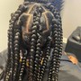 Large Box Braids(mid-back)