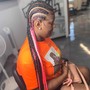 12-14 Waist Length Feed In Braids