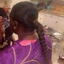 Braided ponytail