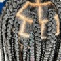 Medium Tribal bra length braids