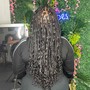 Large knotless braids