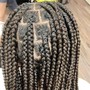 Natural hair braid down Cornrows