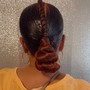 Braided ponytail