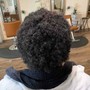 Starter locs on Short Hair( above eye brow )