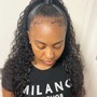 Full Sew in with minimal Leave out