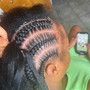 Stitch Braids ponytail 10 braids