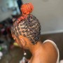 Just the locs styled