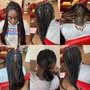 Medium Knotless braids hair included