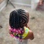 Kid's Braids w/ natural hair