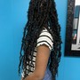 Front feeder/ back knotless braids