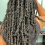 Front feeder/ back knotless braids