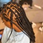 Medium knotless braids