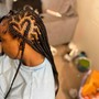 Medium knotless braids