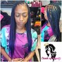 Pin ups for box braids, crochet ,twist