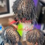 Platts or two strand natural  hair (no weave)