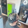 Adult Cornrows shaved sides