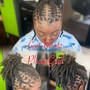 Platts or two strand natural  hair (no weave)