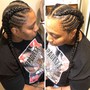 Medium straight back feedin Braids