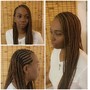 Fulani braids (short bob)