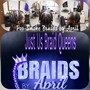 Pop Smoke Braids (8 Braids) No Weave Added ($50.00 deposit)