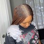 Bohemian Knotless braids (bob style)