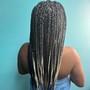 Medium knotless Braids