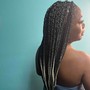 Medium knotless Braids