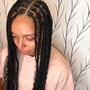 Medium Bohemian /Goddess knotless  Braids (price and time depend on if you are using synthetic or human hair)