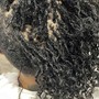 Shampoo and Detangle (With Box Braids)