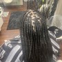 Medium knotless braids