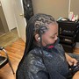 Medium knotless braids