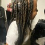 Braids front weave back