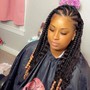 2-9 braids w/sew-in at back