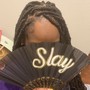 Medium knotless Braids