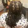 Medium knotless Braids