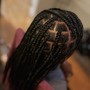 Smedium knotless Braids