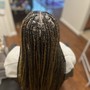 Smedium knotless Braids