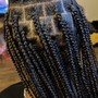 Smedium knotless Braids