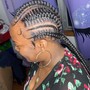 Small braided ponytail