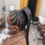 French Curl Knotless Braids (Medium)