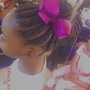 Scalp Braids traditional w/weave or Beads