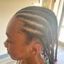 Kid's Braided ponytail