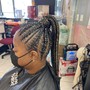 braids with ext(cornrows)